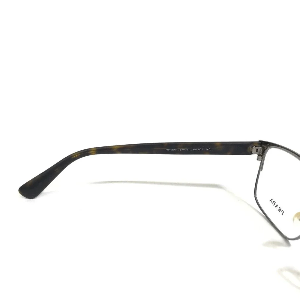 PRADA Eyeglasses Frames VPR 64R LAH-1O1 Square Tortoise Full Rim 53-19-145